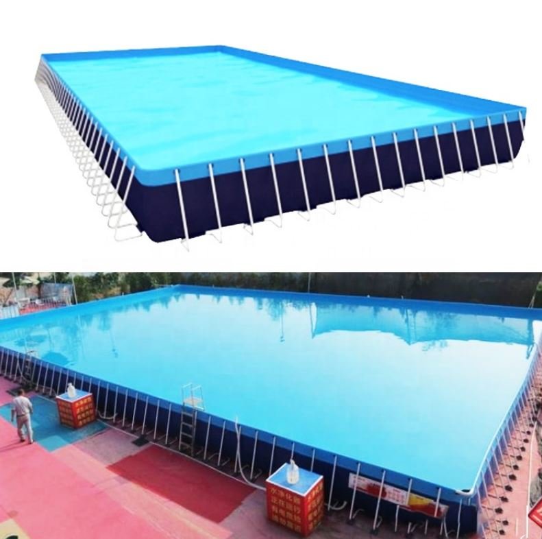 Каркасный летний бассейн для детского лагеря 10 x 25 x 1 метр (рис.5)