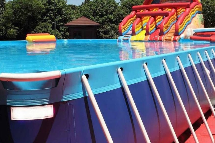 Сборный летний бассейн для мероприятий 8 x 5 x 1 метр (рис.1)